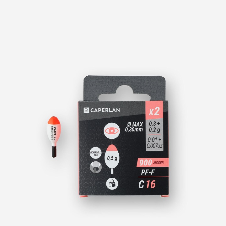 Set 2 plute jigger pf f900 c16 pescuit stationar la crap fara marime