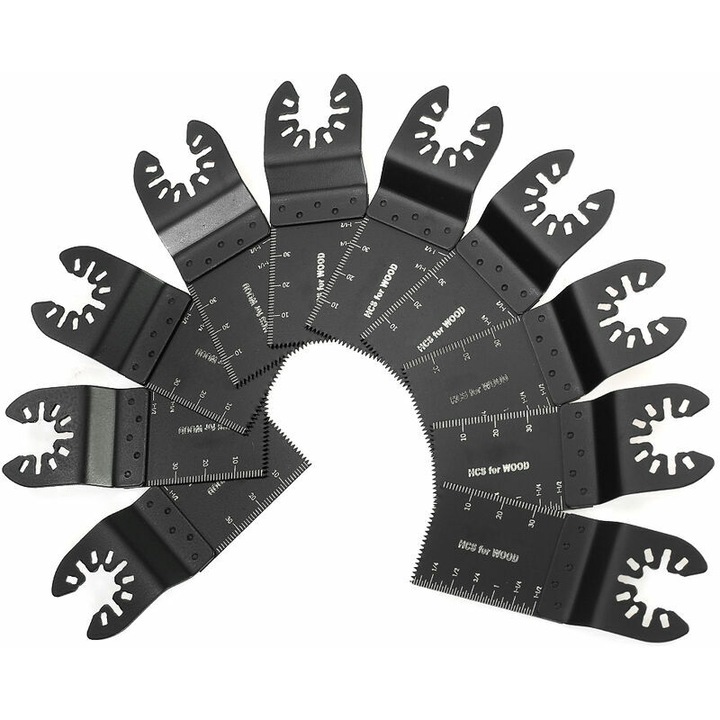 Set 10 piese lame fierastrau otel carbon negru 93x34mm