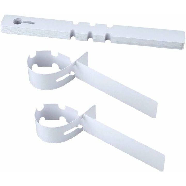 Növénycímkék PVC-ből, 200 darabos készlet, 20x2cm, fehér, vízálló