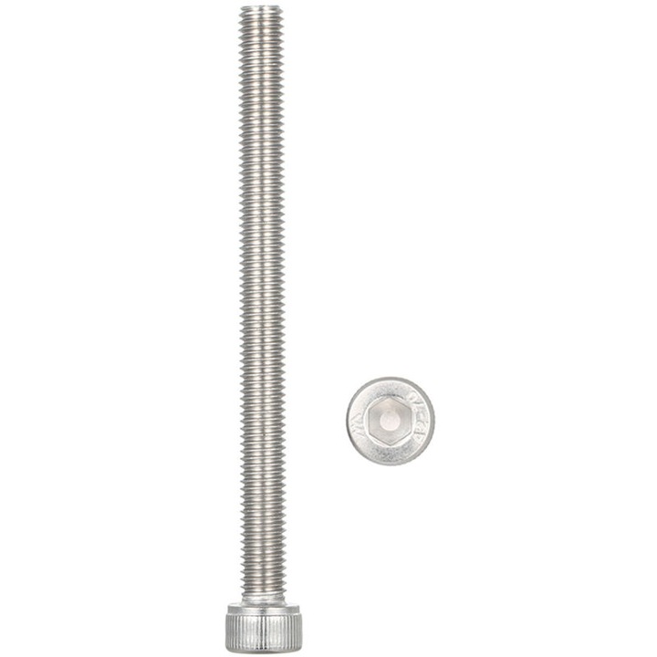 Surub M8 DIN912-A2, din otel inoxidabil, cu cap cu soclu hexagonal (imbus), rezistent la coroziune si la temperaturi inalte, Argintiu, 1 buc