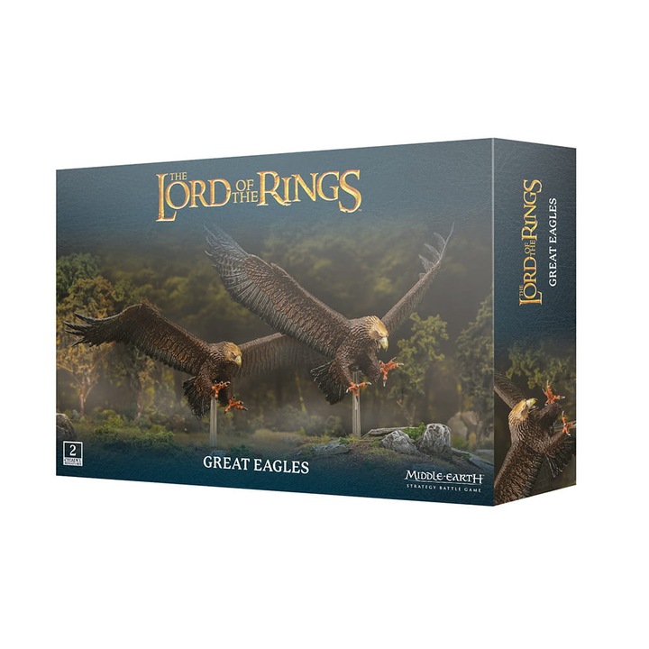 Разширение за игра Lord of the Rings, Great Eagles, Games Workshop, 16 броя, сиво