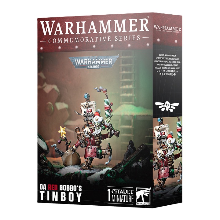 Extensie de joc Warhammer, Craciun 2025 figurina Da Red Gobbo's Tinboy, Games Workshop, 23 piese, gri