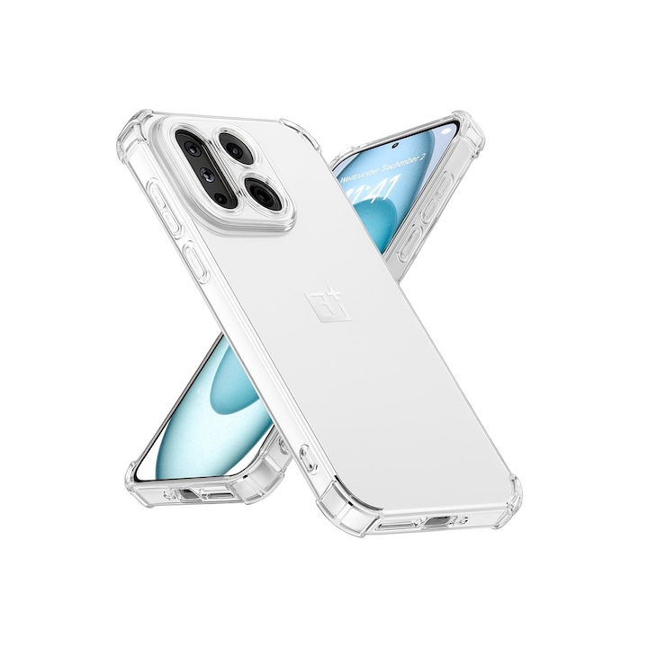 Калъф за OnePlus 15 Slim Anti-Shock 1.5mm подсилени 4 ъгъла, прозрачен