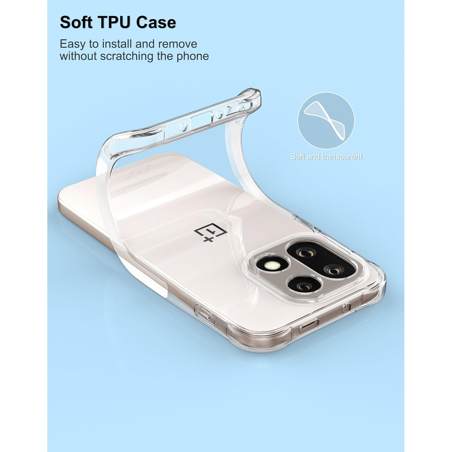 Husa pentru OnePlus 15 Slim Anti-Shock 1.5mm reinforced 4 corners, transparenta