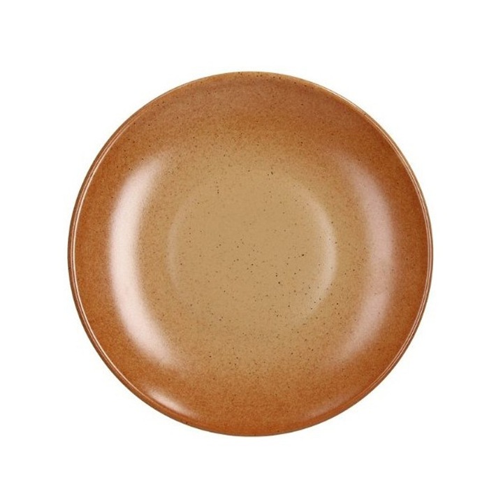 Farfurie Tognana Ritual Tierra portocalie 26cm, gresie, durabilitate, design atragator
