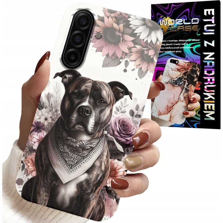 Tok Samsung Galaxy A17 5G-hez, World Case, szilikon, teljes színű nyomtatás, többszínű