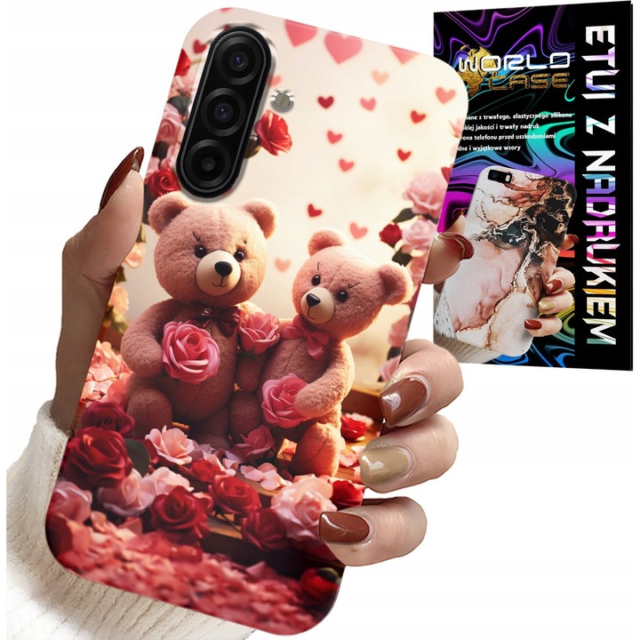 Tok Samsung Galaxy A17 5G-hez, World Case, Love You, szilikon, többszínű
