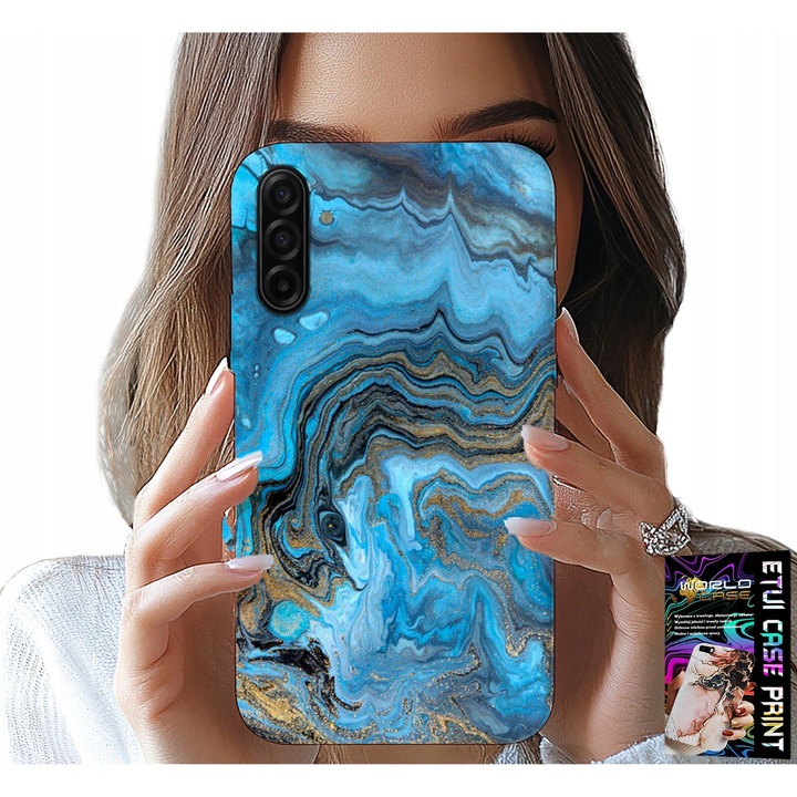 Tok Samsung Galaxy A17 5G-hez, World Case, márvány mintás, szilikon, többszínű