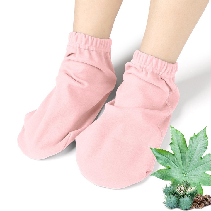 Ricinusolajos zokni, YYHengCMU, extra nagy, rózsaszín, szett