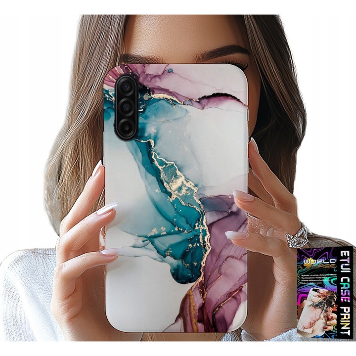 Tok Samsung Galaxy A17 5G-hez, World Case, márvány mintás, szilikon, egyedi