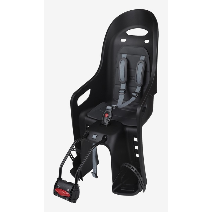 Столче за бебе за велосипед Groovy, закрепване към рамката, черно, без размер