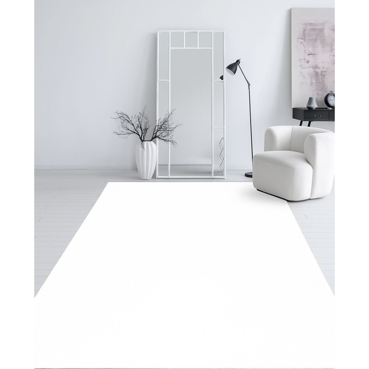 Modern szőnyeg Palm Plüss (White) 120x170cm Fehér