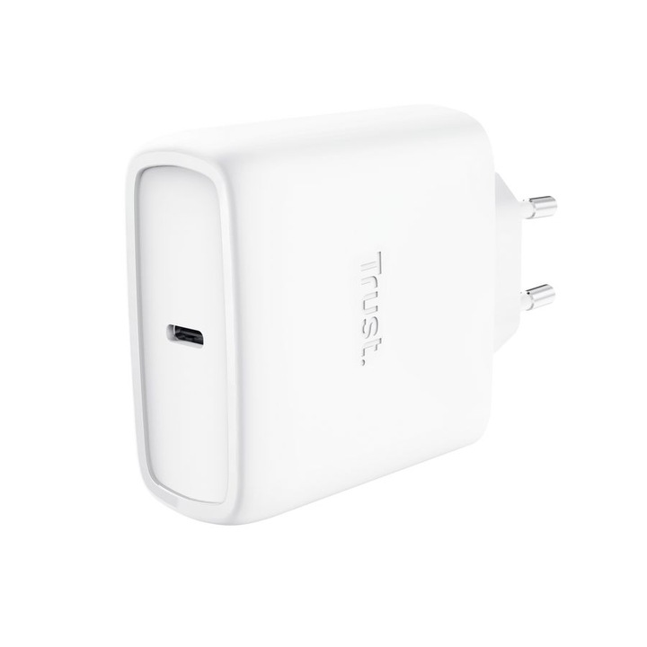 Trust Maxo 65W USB-C töltő, fehér, 1xUSB-C, PD