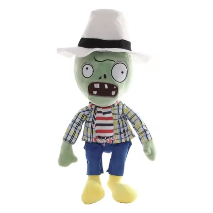 Jucarie din plus pentru copii, Fisherman Zombie, Plants vs Zombies, 25 cm