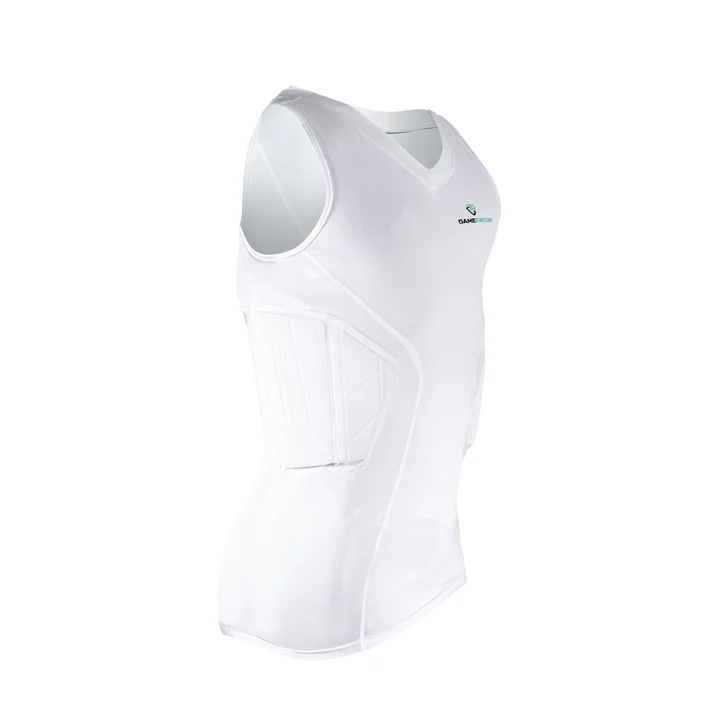 Maiou Game Patch PRO, alb, captusit, tehnologie de ajustare pe corp, subtire si usor