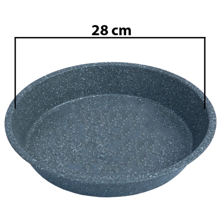 Tava pentru copt rotunda Adison antiaderenta marmorata 28 cm