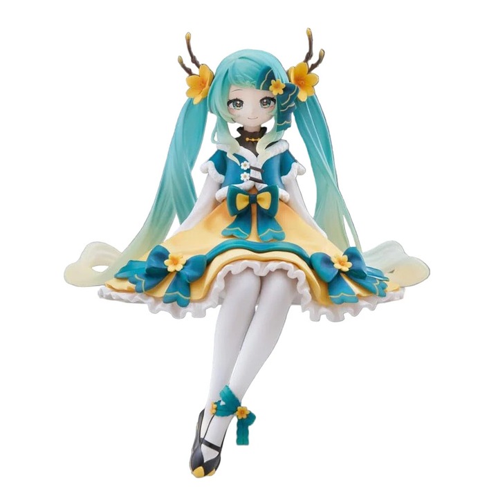 Hatsune Miku Tésztatartó PVC figura - Hatsune Miku 2025 Kínai Újév Verzió 14 cm