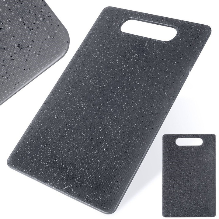 Tocator de bucatarie Artemis, granit, 24x15cm, gri, universal