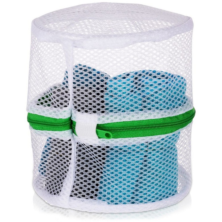 Sac pentru spalare, Artemis, 14x17 cm, alb, din poliester