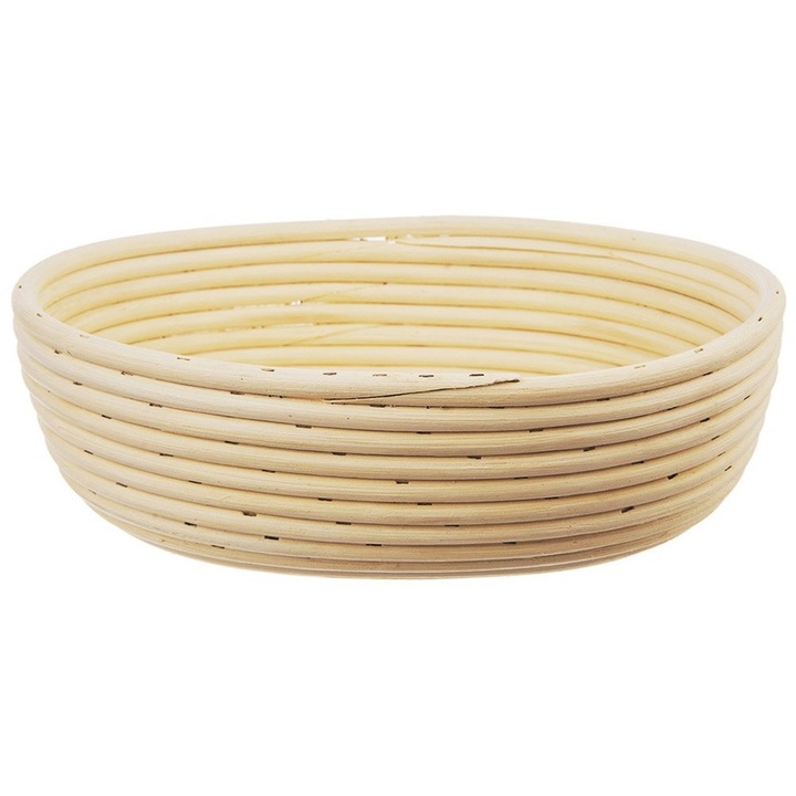 Cos de rattan pentru formarea painii, Artemis, 1,5kg, 28x22x9cm, bej