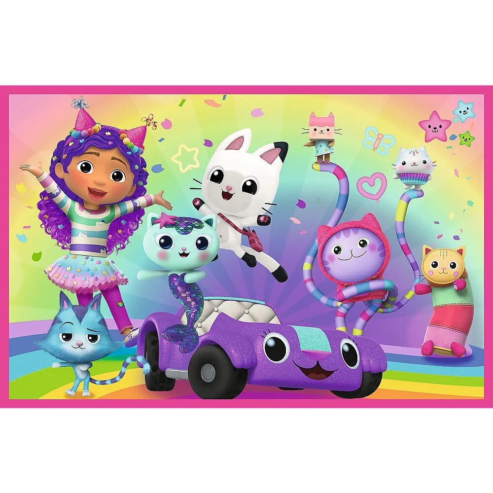 Puzzle Trefl 2x24 Aventurile lui Gabby, Gabbys Dollhouse, multicolor ...