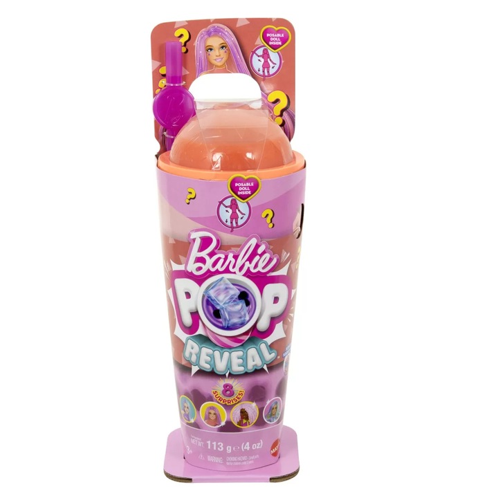 Barbie Pop Reveal Bubble Tea Barbie baba, Mangós Mochi