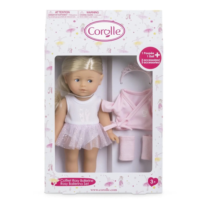 Corolle ltc set papusa rosy balerina cu accesorii 20cm