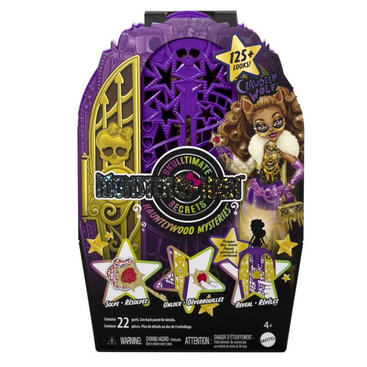 Monster high papusa clawdeen wolf cu dulap revelator si accesorii