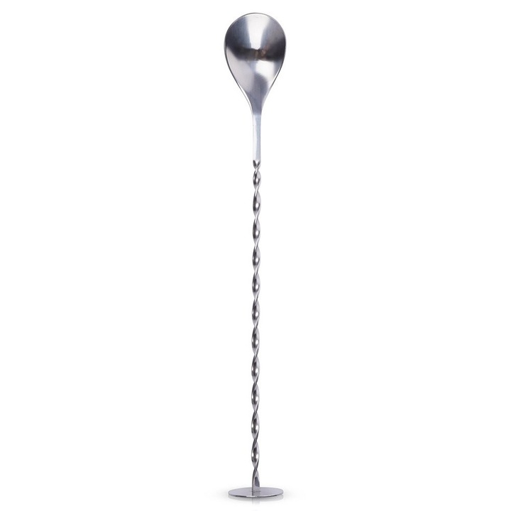 Bármixer kanál, Excellent Houseware, Inox, 28x3.5 cm, Spirálos, Ezüst
