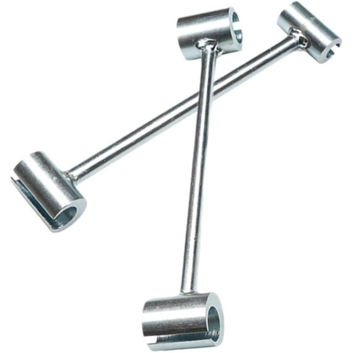 Cheie reglaj balamale / instrument reglare balamale, 8-25 mm, din otel, reglabila pentru balamale tip flag si usi, argintiu, 1 buc