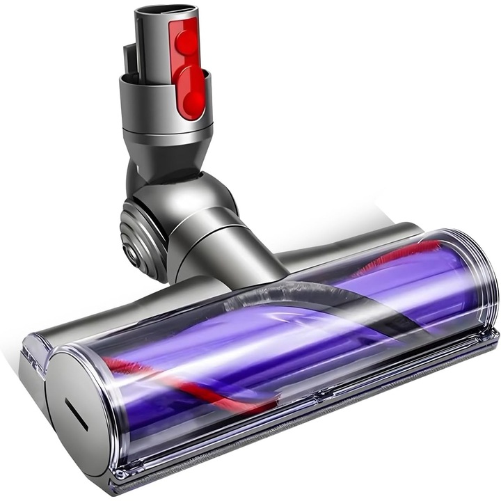 Cap de perie compatibil pentru Dyson V7 V8 V10 V11 V15 SV10 SV11 SV12 SV14, accesoriu perie Turbo compatibil cu Dyson, perie de schimb pentru podele dure si covoare