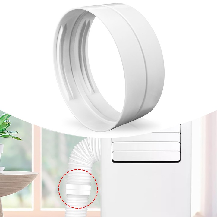 Furtun evacuare aer conditionat portabil 150mm PVC flexibil adaptor fereastra