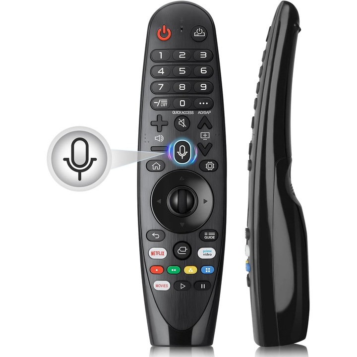 Telecomanda pentru televizoare inteligente LG, universala pentru telecomanda Magic Remote AKB75855501 MR19BA MR20GA MR21GA MR22GA MR23GA, cu functie indicator si voce