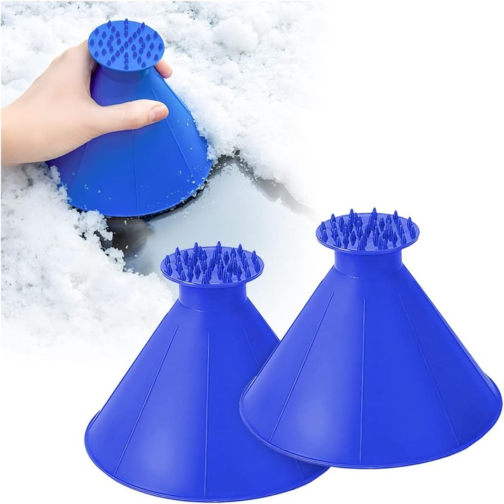 Lopata zapada portabila 2 in 1, conica, plastic, 14x10x3.6cm