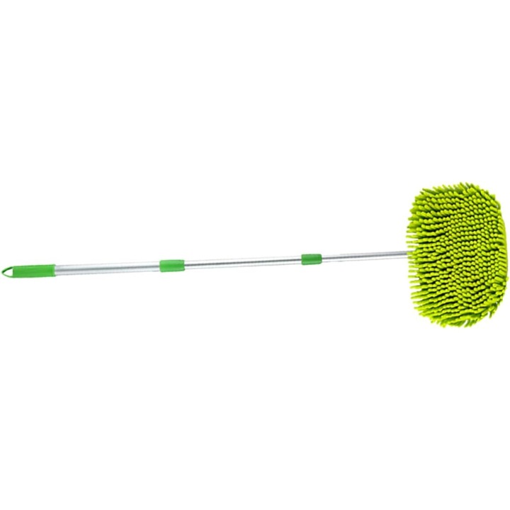 Perie curatare auto, maner telescopic, chenille, multicolor, 3 sectiuni
