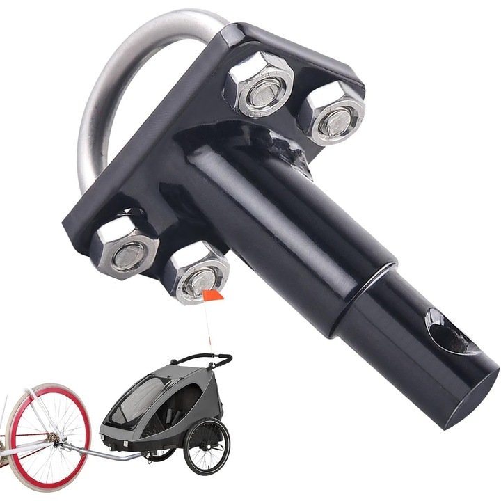 Cuplare rapida pentru remorci de bicicleta, remorci pentru biciclete, animale si transport - Cuplare rapida, capacitate de incarcare sporita pentru transport zilnic, aventura, activitati in aer liber, drumetii