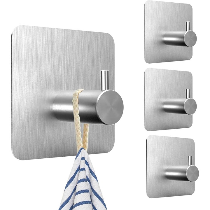 Suporturi adezive pentru prosoape, set de carlige, design modern, aplicabilitate larga, multicolor