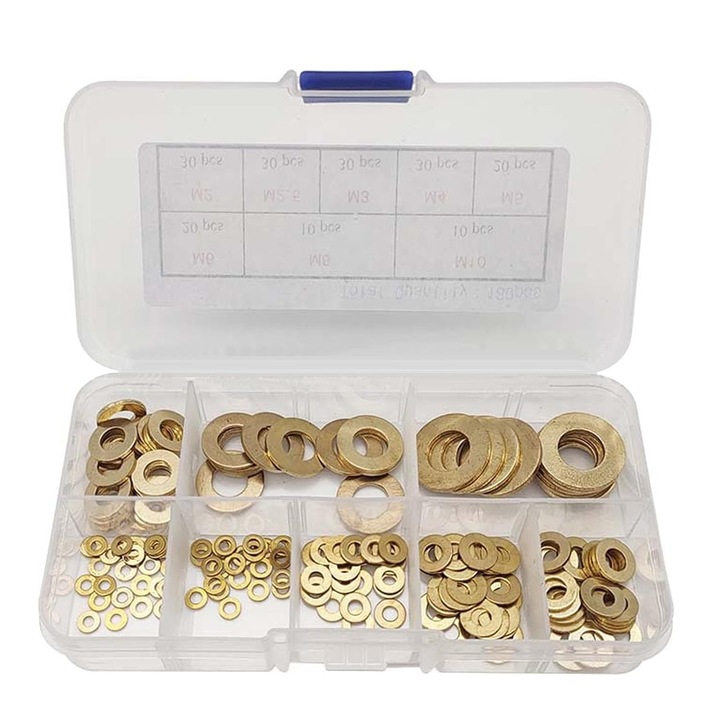 Set saibe plate alama 180 buc multicolor M2-M10 cu cutie plastic