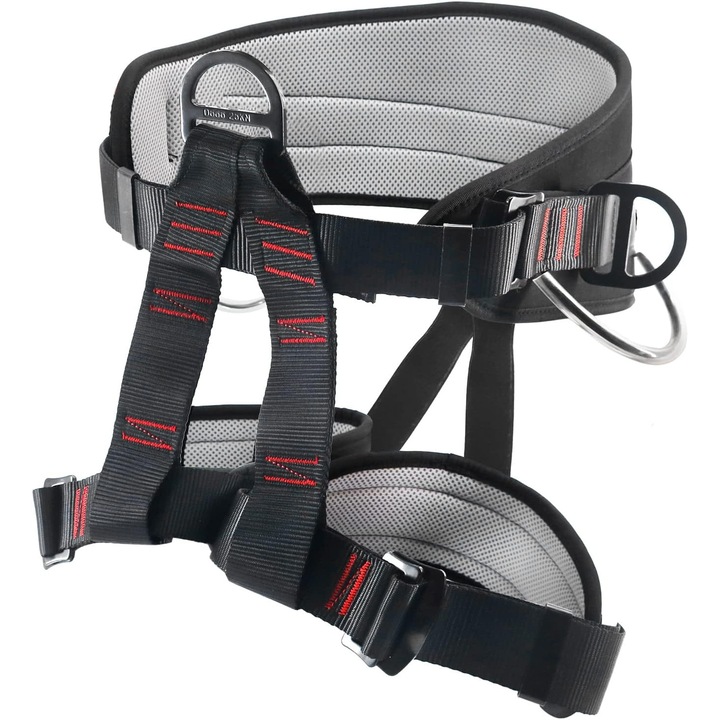 Harnais de escalada certificat CE, dimensiune unica, rezistenta 18 kN, greutate 943 g, pentru activitati extreme