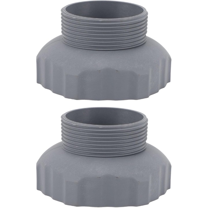 Adaptor furtun pentru skimmer piscina supraterana, set 2 bucati, plastic, versatil, 11x23cm