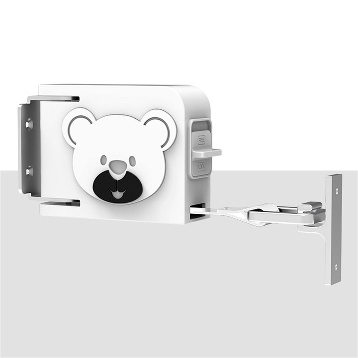 Sfoara retractabila pentru rufe, design rezistent la vant, alb, set cu accesorii de instalare