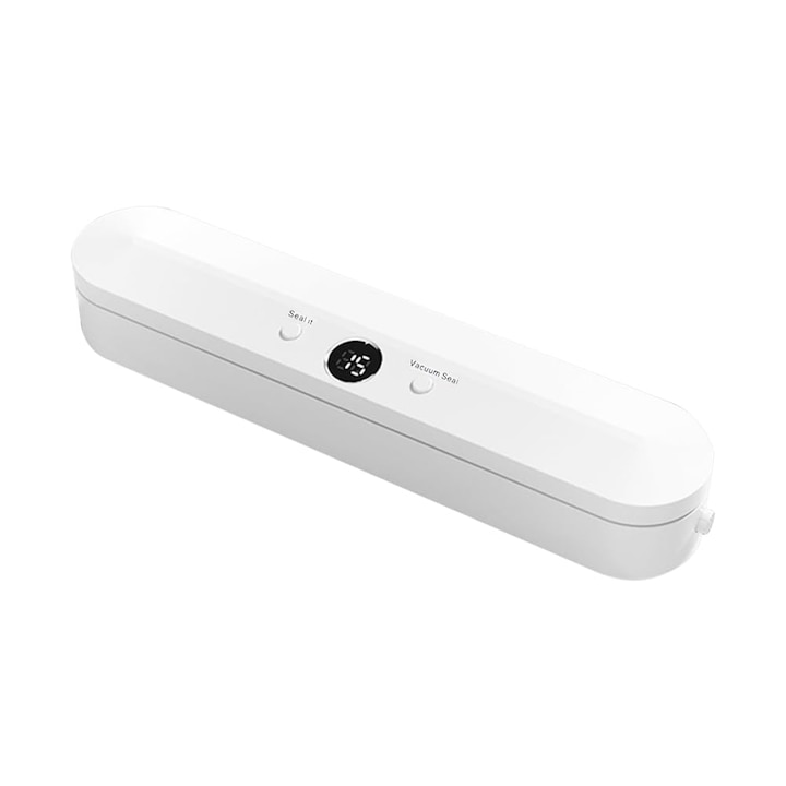 Aparat de vidat electric, mini, pentru alimente uscate si umede, functie de oprire automata, priza EU