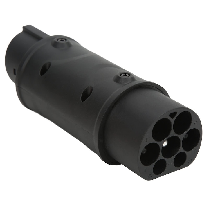 Adaptor de incarcare vehicul electric Type 2 la Type 1, 16A/32A, 230V, protectie IP54, termoplastic, universal