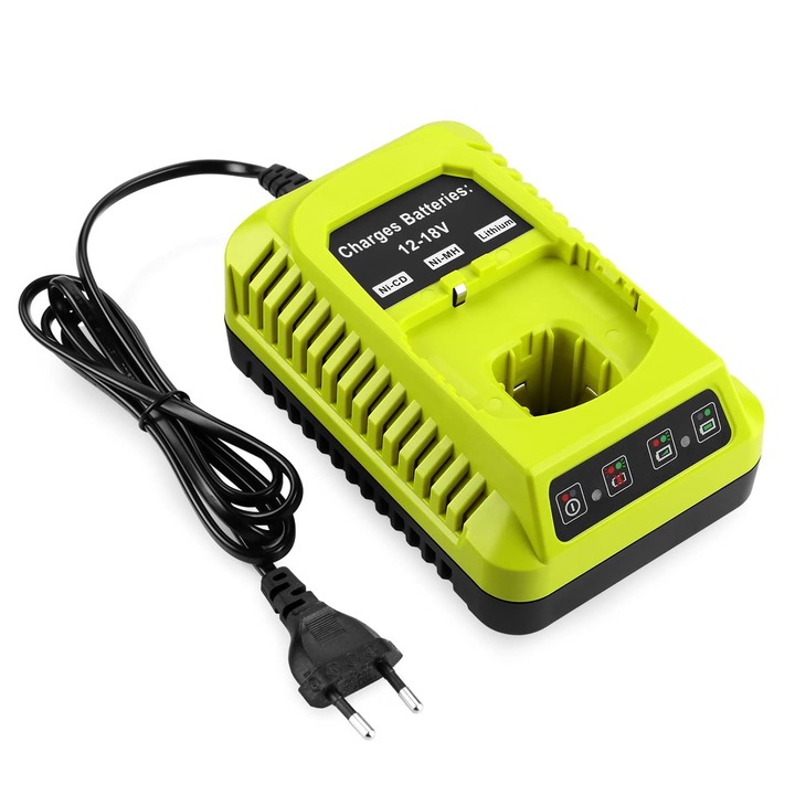 Incarcator P117 pentru acumulatori Ryobi ONE+ 12V-18V, 100-240V, 3A