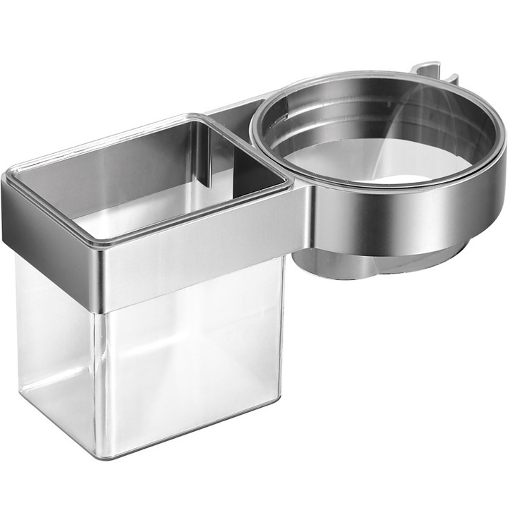 Suport de perete din otel inoxidabil pentru uscatoare de par si indreptatoare, instalare usoara, adeziv 3M