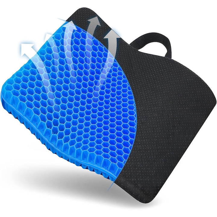 Perna cu gel racoritor, 35x30cm, albastra, set de perne