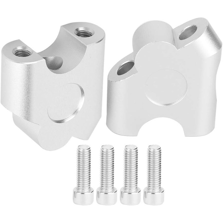 Inaltator ghidon motocicleta, 30mm inaltime, 20mm retragere, aluminiu, set ajustabil