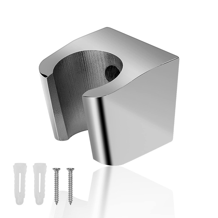 Suport Cap Dus CHSEROK Argintiu, Aliaj Zinc, 3.5x3.3x3.1 cm