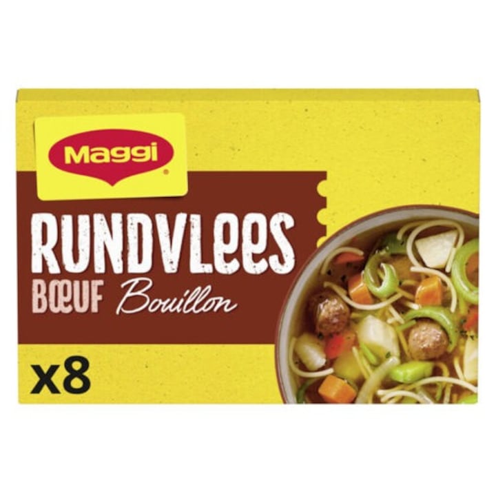 Cuburi gust de vita, Maggi Bouillon, baza mancare, 8 bucati, 82 gr