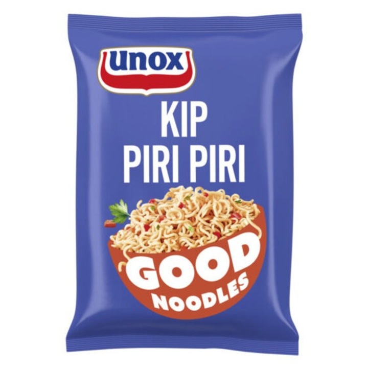 Taitei instant, Unox Good Noodles, picanti, cu gust de Pui Piri Piri, 73g